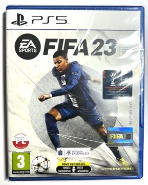 ОРИГИНАЛЬНЫЙ КОМПАКТ-ДИСК FIFA 23 PL PS5 НОВЫЕ КОММЕНТАРИИ С ГОЛОГРАММНОЙ УПАКОВКОЙ
