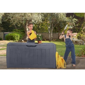 KETER HOLLYWOOD GARDEN BOX 270л АНТРАЦИТ МОРОЗОСТОЙКИЙ XXL