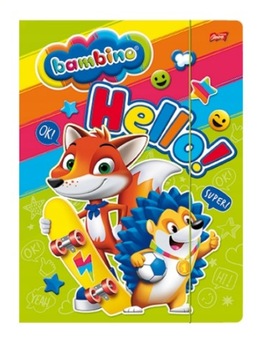 TECZKA Z GUMKĄ SZKOLNA BAMBINO 300G MIX WZÓRÓW A4