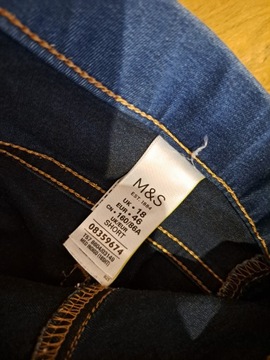 Wygodne spodnie jeansy jegginsy M&S rozmiar 46 bawełna/poliester