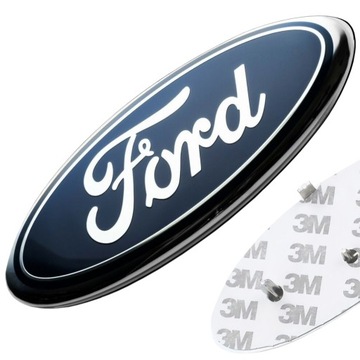 ZNAK ZNAKY LOGO FORD NA PŘEDNÍ/ZADNÍ 147 MM DO FIESTA FOCUS KUGA TRANSIT