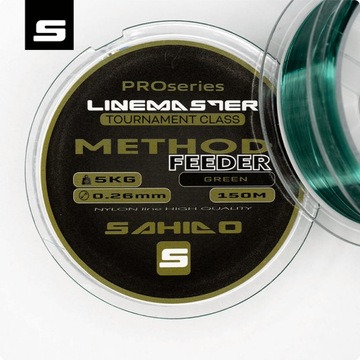 ŻYŁKA WĘDKARSKA SAHIDO LINEMASTER METHOD FEEDER 0,26MM 150M ZIELONA MOCNA