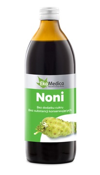 EkaMedica SOK Z OWOCÓW NONI 100% BEZ CUKRU 1L