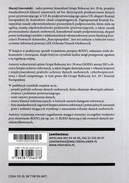 RODO PRZEWODNIK ZE WZORAMI (KSIĄŻKA)