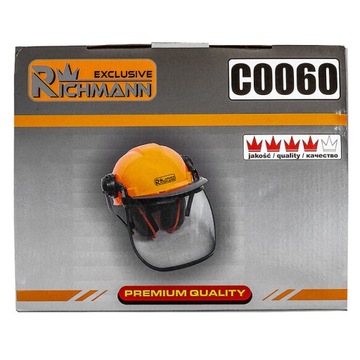 Козырек для кошения, защитная сетка + наушники.