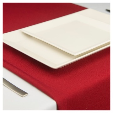 ЭЛЕГАНТНАЯ ГЛАДКАЯ КРУГЛАЯ СКАТЕРТЬ КРУГ бордовый Ø120