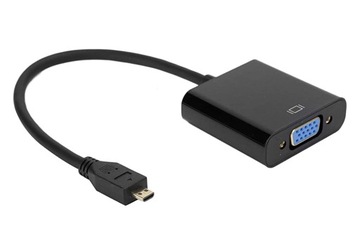 Adapter Konwerter z Micro HDMI do VGA D-Sub