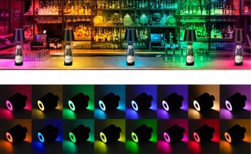 BEZPRZEWODOWA LAMPA ŚCIEMNIANA DO BUTELEK WINA