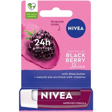 NIVEA LIP CARE BLACK BERRY SHINE, придающий цвет