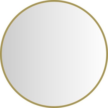 Зеркало в золотой раме, круглое, 80 см.