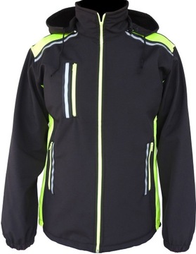 РАБОЧАЯ КУРТКА SOFTSHELL, СВЕТООТРАЖАЮЩАЯ, ВОДОНЕПРОНИЦАЕМАЯ