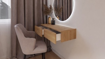 Шкаф, туалетный столик, подвесной комод, нажимной, ширина 100 см.