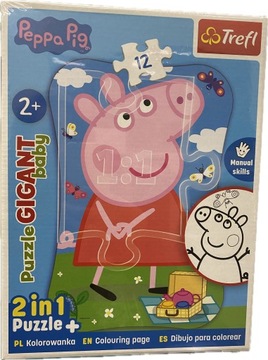 Puzzle Trefl Peppa 12 elementów Puzzle Świnka Peppa 91949