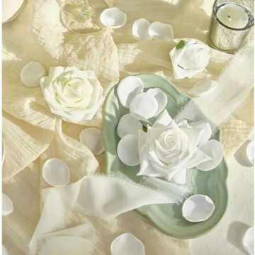 украшение ЛЕПЕСТКИ РОЗ белые ПРИЧАСТИЕ крещение СВАДЬБА помолвка в сумке х500