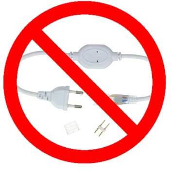 СВЕТОДИОДНАЯ ЛЕНТА 230В 2835 120 светодиодов 10Вт ХОЛОДНЫЙ БЕЛЫЙ, РАЗРЕЗКА КАЖДЫЕ 10 СМ БЕЗ БЛОК ПИТАНИЯ