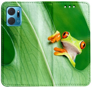 Etui Portfel FOTO Case STOJAK MAGNES WZORY OBUDOWA SZKŁO do Honor X7A
