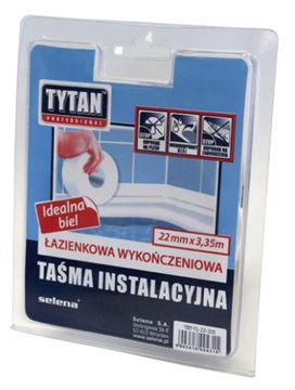 Taśma Uszczelniająca Łazienkowa Tytan Professional 22mm x 3,35m Biała