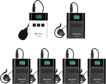 Retekess TT122 Wireless Audio Turist Guide, 2.4 GHz Przewodnika Audio, 150M