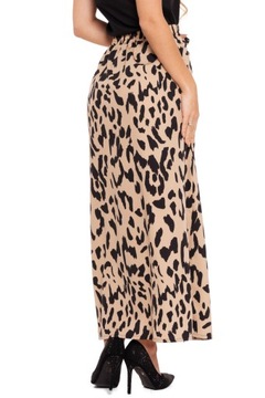 ДЛИННАЯ ЖЕНСКАЯ ЮБКА-МАКСИ, С ЛОТОМ, ЛЕОФЕРНЫМ УЗОРОМ, MORAJ XL