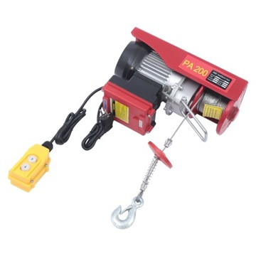 WYCIĄGARKA ELEKTRYCZNA LINOWA PRZESUWNA 230V Z pilotem 440 lbs 200kg