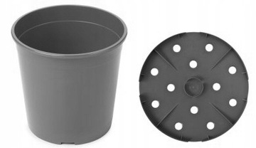 DONICZKA OKRĄGŁA PLASTIKOWA 10L FI27xH25CM 10SZT