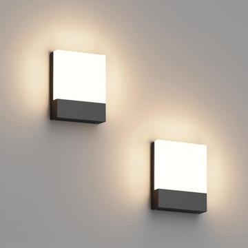 Zestaw 2-PAK Kinkiet zewnętrzny ścienny Lampa LED na elewację Klighten