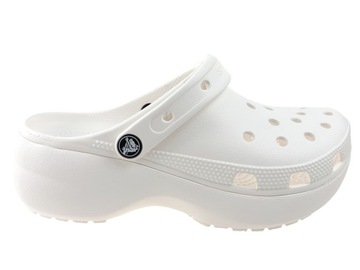 Klapki Crocs Platform 206750-100 białe NEW 37/38