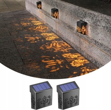 słonecznik lampy solarne lampy ogrodowe 2szt.