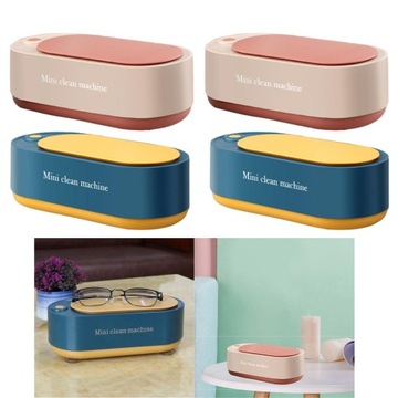 2 ультразвуковых очистителя. Высокочастотная бритва для очков. Чистка ювелирных изделий. Синий