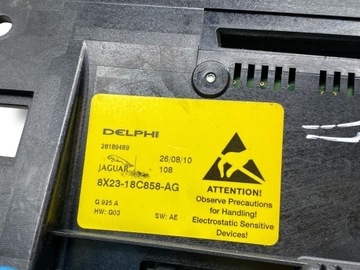 JAGUAR XF X250 2010 PANEL KLIMATIZACE