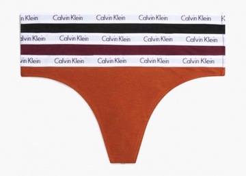Calvin Klein Stringi 000QD5145E XL Thong 3PK