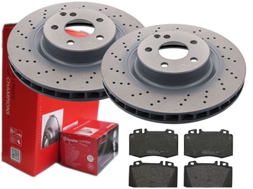 TARCZE KLOCKI BREMBO PRZÓD MERCEDES E W211 330MM