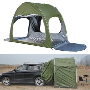 Палатка для кемпинга Sun Shelter, палатка для задней двери автомобиля, зеленая