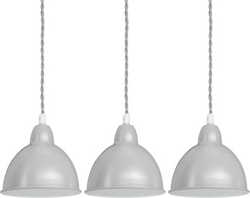 LAMPA WISZĄCA 3 ŻARÓWKI METALOWA SUFITOWA RETRO
