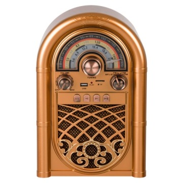 Radio Retro Szafa Grająca Powerbank 1200mAh USB Bluetooth microSD 1x18650