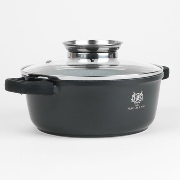 Гранитный горшок 2,3 л с покрытием Greblon + ручки