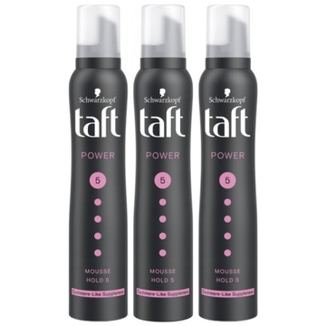 Taft Power Cashmere Pianka do włosów 200ml x3