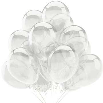 balony CRYSTAL transparentne profesjonalne PRZEZROCZYSTE 10 cali 20 szt