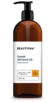 OLEJ OLEJEK MIGDAŁOWY ZE SŁODKICH MIGDAŁÓW 500 ML DO CIAŁA TWARZY WŁOSÓW