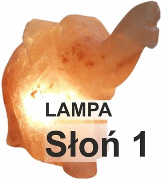LAMPA SOLNA HIMALAJSKA SŁOŃ trąba w górę premium