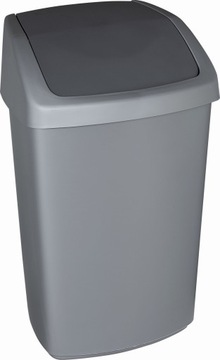 CURVER KOSZ NA ŚMIECI 50L CIEMNOSZARY SREBRNY