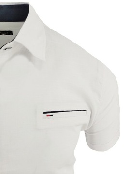 МУЖСКАЯ БЕЛАЯ РУБАШКА С ЗНАКОМ, КОРОТКИЙ РУКАВ, XXL, 2XL