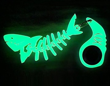 Набор брелоков Keyrambit + Shark KEYSPINNER Светится в темноте Mid Spiner