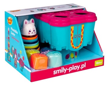 PIRAMIDKA KUBECZKI WIEŻA SORTER ZAMEK SMILY PLAY