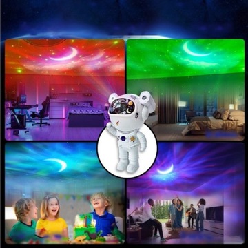 ПРОЕКТОР GALAXY ASTRONAUT BLUETOOTH НОЧНАЯ ЛАМПА ГРОМКОГОВОРИТЕЛЬ ДЛЯ ДЕТЕЙ + ПУЛЬТ ДИСТАНЦИОННОГО УПРАВЛЕНИЯ