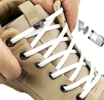 Эластичные резиновые шнурки без завязок.