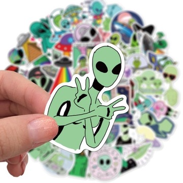 WLEPY STICKER BOMB NAKLEJKI MIX UFOLUDKI 50 szt