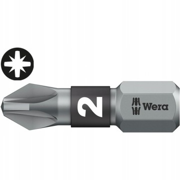 Wera bit PZ2 Pozidriv 25 mm 855/1 BTZ 05056722001