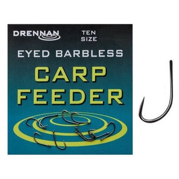 Haczyki Drennan CARP FEEDER Barbless Nr16