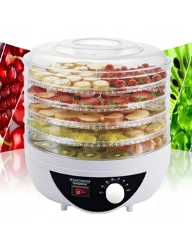 СУШИЛКА ДЛЯ ГРИБОВ, ФРУКТОВ, ОВОЩЕЙ, ТРАВ, РЫБЫ, ТАЙМЕР 5 SIT 300 Вт